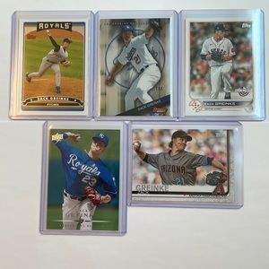 Lot of 5 Zack Greinke MLB Baseball Cards